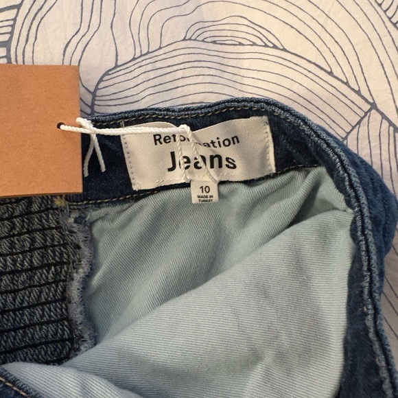 Reformation Blue Denim Jeans - Picture 2 of 4